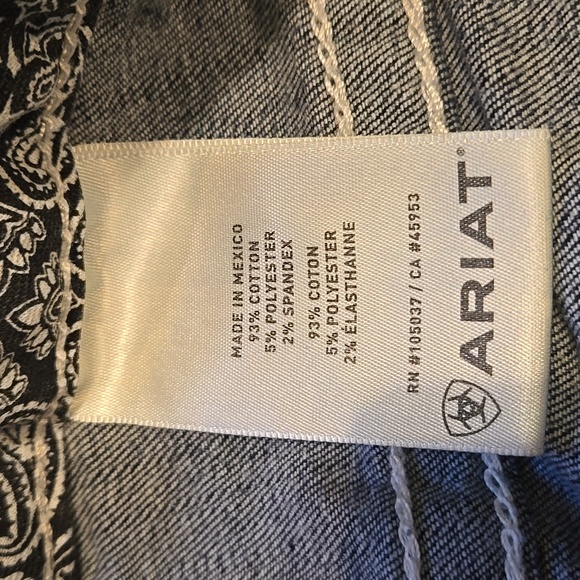 Ariat R.E.A.L. Mid Rise Stretch Entwined Boot Cut Jeans 34R - Picture 14 of 16